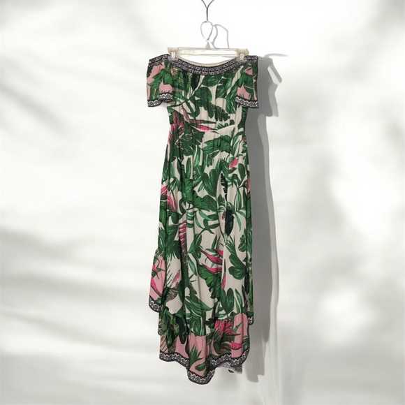 Flying Tomato Green Pink Puff Sleeve Sundress - Picture 3 of 4